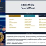 Bitcoin Mining Financial Model Table of Contents | eFinancialModels Table of contents for a Bitcoin Mining Financial Model detailing reports and analyses available.