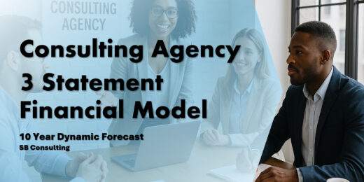 Consulting Agency 3 Statement Financial Model Template