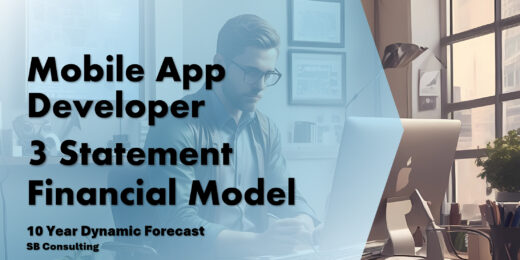 Mobile App Development Business 3 Statement Financial Model