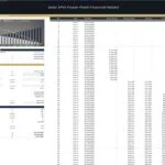 Construction loan schedule for solar power project with payment breakdown