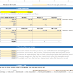 Financial model input sheet detailing investment and loan requirements.
