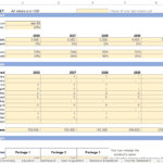 Input sheet for a crypto investment model with user metrics and fees across multiple years.