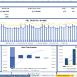 Financial dashboard displaying Sky Drone's revenue, profit, and cash flow for 2026.