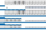 Financial model showing revenues and costs for event sponsorship and merchandise over years.