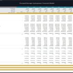Income statement showing multi-year financial projections for pumped storage hydropower.