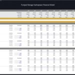 Forecast assumptions for pump storage hydropower financial modeling.