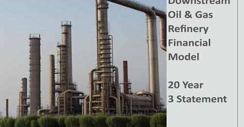 Downstream Oil and Gas Refinery Financial Model 20 Years