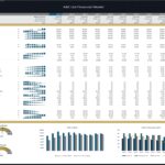 Comprehensive financial model for ABC Ltd showing profitability, liquidity, and efficiency ratios from 2024 to 2034 with charts and data visualizations.