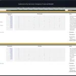 Cybersecurity Company Payroll Financial Model | eFinancialModels Payroll financial model showing salary projections for key positions in cybersecurity services.