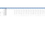 Detailed working capital model with projections and assumptions in Excel.