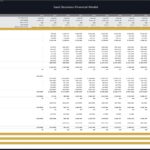 SaaS income statement showing revenue, costs, and operating expenses.
