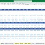 Financial balance sheet showing current and non-current assets and liabilities for the years 2025 and 2026.