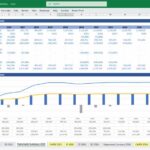 Cash flow statement displaying projected financial data for a solar farm from 2025 to 2044.