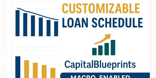 Loan Schedule Financial Model – Fully Customizable (Annual, Semiannual & Quarterly Timeline Conversions)