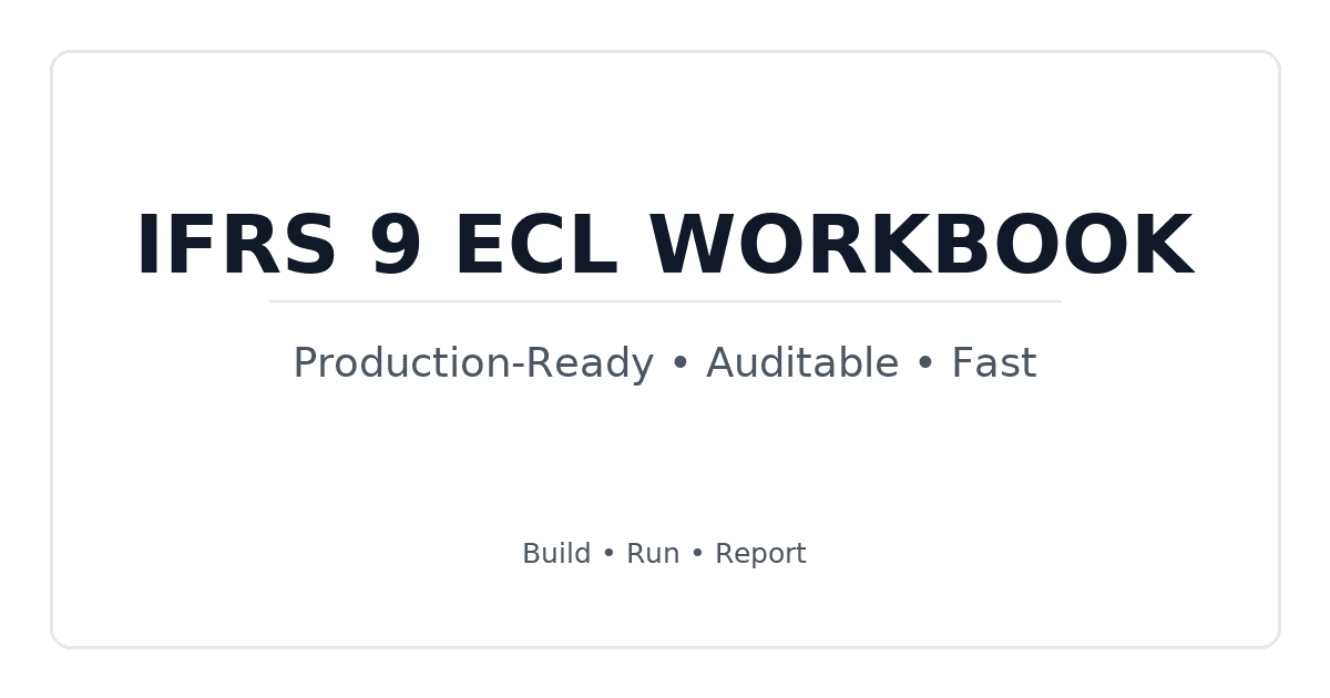 Ecl Rwa Model IFRS 9 Expected Credit Loss Model (ECL) | eFinancialModels