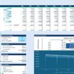 Excel financial model DCF valuation section showing unlevered free cash flow projections, WACC calculation, and terminal value