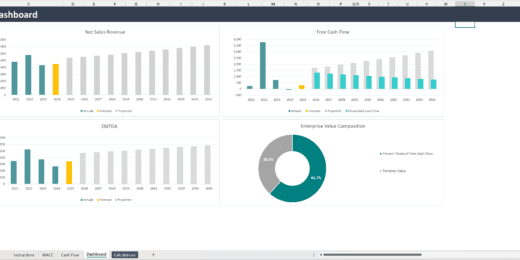 Discounted Cash Flow Excel Template