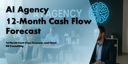 AI Agency 12-Month Cash Flow Forecast Model Template
