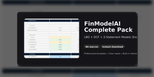 LBO + DCF + 3-Statement Financial Modeling Bundle (Excel, No Macros)