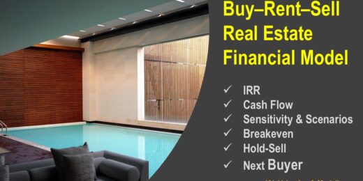 Buy–Rent–Sell Real Estate Financial Model-Advanced Cash Flow & IRR Analysis -Professional Version