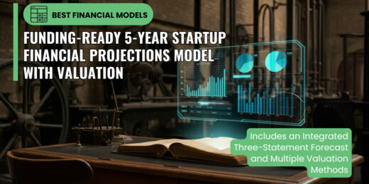 Funding-Ready 5-Year Startup Financial Projections Model Excel with Valuation