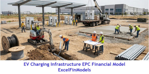 Electric Vehicle (EV) Charging Infrastructure EPC (Engineering, Procurement & Construction) Financial Forecast Model