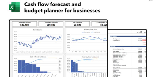 Cashflow Forecast and Budget Planner for Any Business
