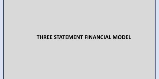 Three Statement Financial Model