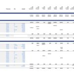 Cash flow spreadsheet showing bank balance and cash in/out entries across January 2025 dates.