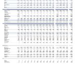 Full-page financial spreadsheet with P&L, cash flow, and balance sheet across multiple quarterly columns (2025).