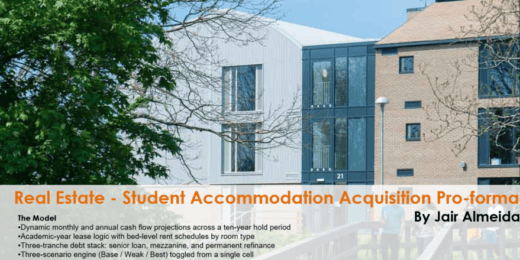 Real Estate – Student Accommodation Acquisition Pro-forma