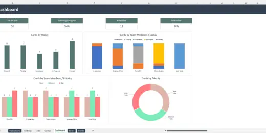 Kanban Excel Template