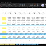 Excel balance sheet for ABC Company Inc., showing assets, liabilities, and equity across 2025–2026 periods.