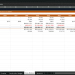 Screenshot 1342 | eFinancialModels Sales Module spreadsheet with line items and yearly figures (2026–2034).