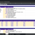 Screenshot 1401 | eFinancialModels Spreadsheet titled 'Inputs & Assumptions - PREMIUM EDITION' showing general facility assumptions and product mix inputs.