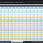 Screenshot 1903 | eFinancialModels Spreadsheet titled 'Revenue — Owned Fleet' with monthly metrics (count, rate, utilization, revenue) for equipment types (Excavator, Scissor Lift, Boom Lift, Forklift) across Jan-YY to Jun-YY.