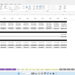 Excel cash flow statement for Data Center 123, LLC showing operating, investing, and financing activities in a multi-year summary