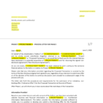 Screenshot 2026-05-22 035820 | eFinancialModels Draft letter template with placeholders for company, project, and consultant names; includes 'Confidential' notice.