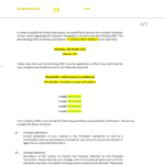 Screenshot 2026-05-22 035848 | eFinancialModels Page 2 of 7 of a draft Non-Binding Offer with yellow-highlighted placeholders for CONSULTANCY NAME, contact person, and emails; includes deadline and sections like Principal Information and Strategic Rationale.