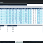 Screenshot 2038 | eFinancialModels Spreadsheet titled PORTFOLIO INPUT with a large data table of loans and a right-side set of charts (pie and bar) for portfolio analysis.