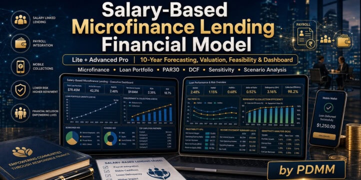 Salary-Based Microfinance Lending Financial Model – 10-Year Forecast, Valuation, Feasibility & Dashboard Salary-Based Microfinance Lending Financial Model – 10-Year Forecast, Valuation, Feasibility & Dashboard