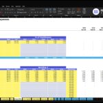 Spreadsheet titled Corporate Operational Expenses with a color‑coded table of Variable Expenses and revenue percentages (2026–2030) for ABC Company Inc.