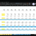 Balance sheet for ABC Company Inc. showing assets, liabilities, and equity across 2025–2026 in a spreadsheet format.