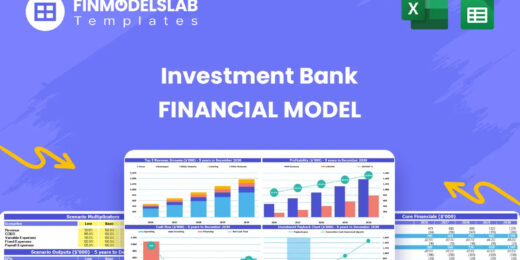 Investment Bank Financial Model head image showing the model overview and purpose, summarizing key modules and how it helps users structure forecasts, run scenario tests, and prepare investor-ready outputs