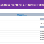 Screenshot 2026-06-06 192256 | eFinancialModels Spreadsheet titled 'Pharma Primary Care - Business Planning & Financial Forecasting Model (Version 1)'; left panel shows General Info with USD currency; right panel lists ACT Year 2025 and forecast years 2026–2030.