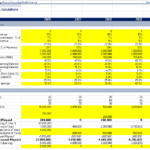 Screenshot 2026-06-06 195145 | eFinancialModels Pharma financial forecast model screenshot with Income Statement and Balance Sheet assumptions for 2026–2030, showing highlighted key figures in yellow.