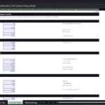 Screenshot 2067 | eFinancialModels Control Panel — Assumptions: a spreadsheet with bold section headers and numerical metrics for partners and spend capacity.