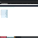 Screenshot 2133 | eFinancialModels SCENARIO SUMMARY header with a green subtitle and a table of base-case metrics including Y10 protocol revenue, treasury value, runway, cumulative net cash flow, PV of treasury, and Sharpe ratio: Base column values shown like 191.3, 690.4, 120 mo, 976.1, 1,857.4, 2.53x, 0.33.