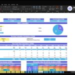 Excel valuation workbook for ABC Company Inc. with WACC calculation, debt/equity breakdown, and a pie chart showing debt vs. equity percentages.