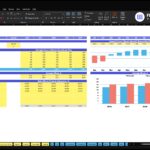 Revenue assumptions dashboard from Excel showing tables and charts for ABC Company Inc.'s 2026–2030 projections and occupancy data